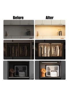 Joshberg 40cm Motion Sensor Closet Lights 3-Color Dimming LED Wireless Rechargeable Under Cabinet Night Light Magnetic Closet Light  - Image 5