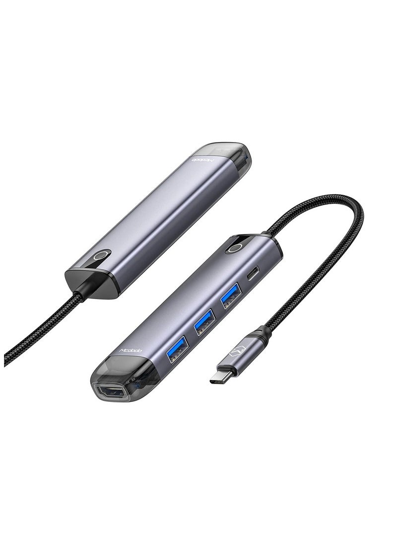 Mcdodo HU-7750 5 in 1 USB-C Hub 100W - Image 1