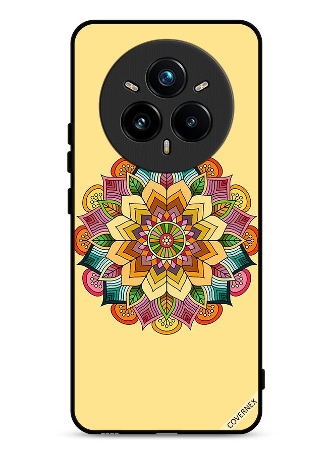 Covernex Realme 14 Pro Plus 5G Protective Case Cover Round Mandala Pattern