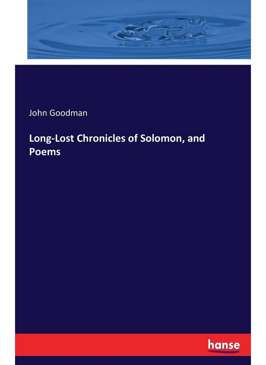 Long-Lost Chronicles of Solomon, and Poems  - Image 1