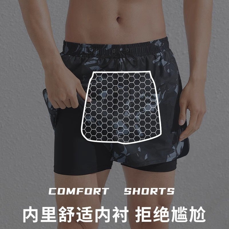 You & You Men's Plus Size Swim Trunks 2026 New Style Anti-Embarrassment Quick-Dry Beach Shorts Hot Spring Swimming Set - Image 4
