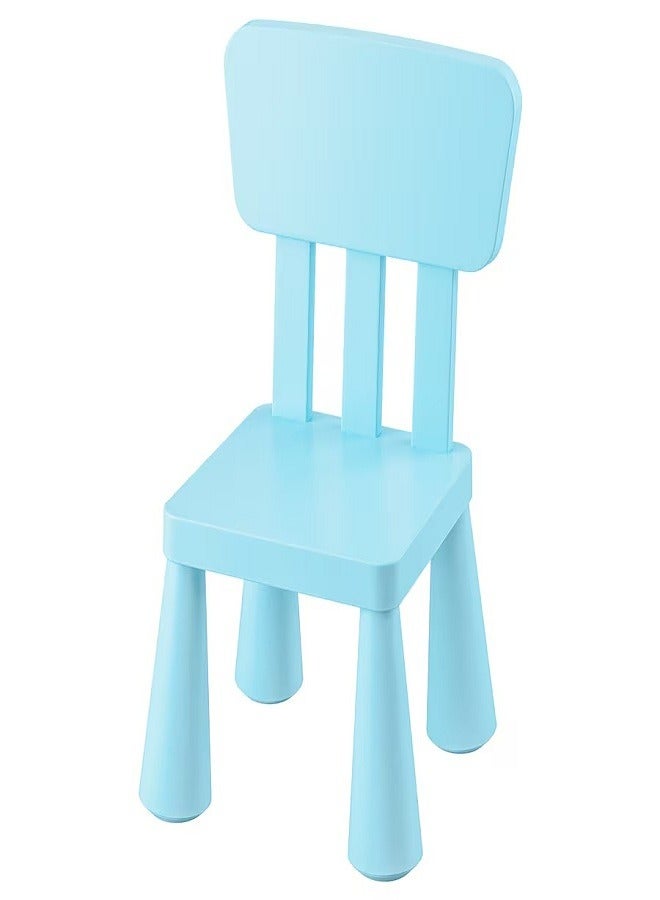 Children's chair, indoor/outdoor/light blue - Image 1