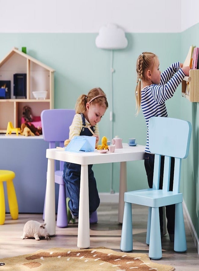 Children's chair, indoor/outdoor/light blue - Image 3