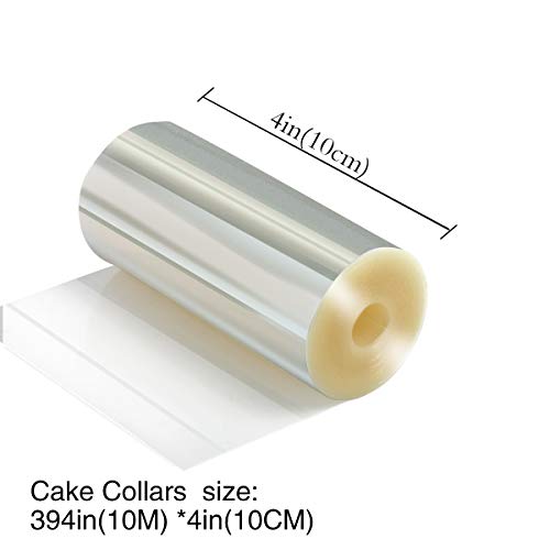 Picowe Cake Collars 4 x 788inch, Acetate Rolls, Clear Cake Strips, Transparent Cake Rolls, Mousse Cake Acetate Sheets for Chocolate Mousse Baking, Cake Decorating - Image 2