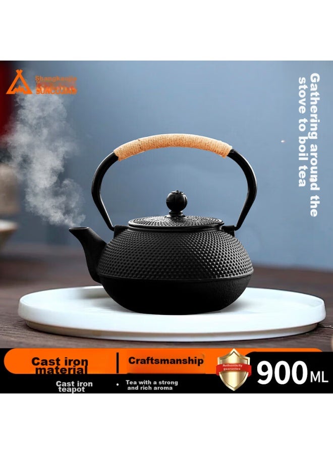 Suncojia Tea Brewing Pot, Cast Iron Pot, Tea Brewing Around The Stove, Large Capacity Kung Fu Tea Set, Tea Maker, Water Pot - Image 1