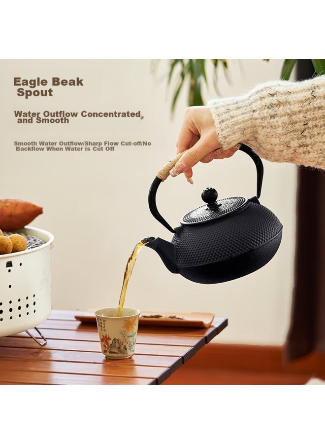 Suncojia Tea Brewing Pot, Cast Iron Pot, Tea Brewing Around The Stove, Large Capacity Kung Fu Tea Set, Tea Maker, Water Pot - Image 4