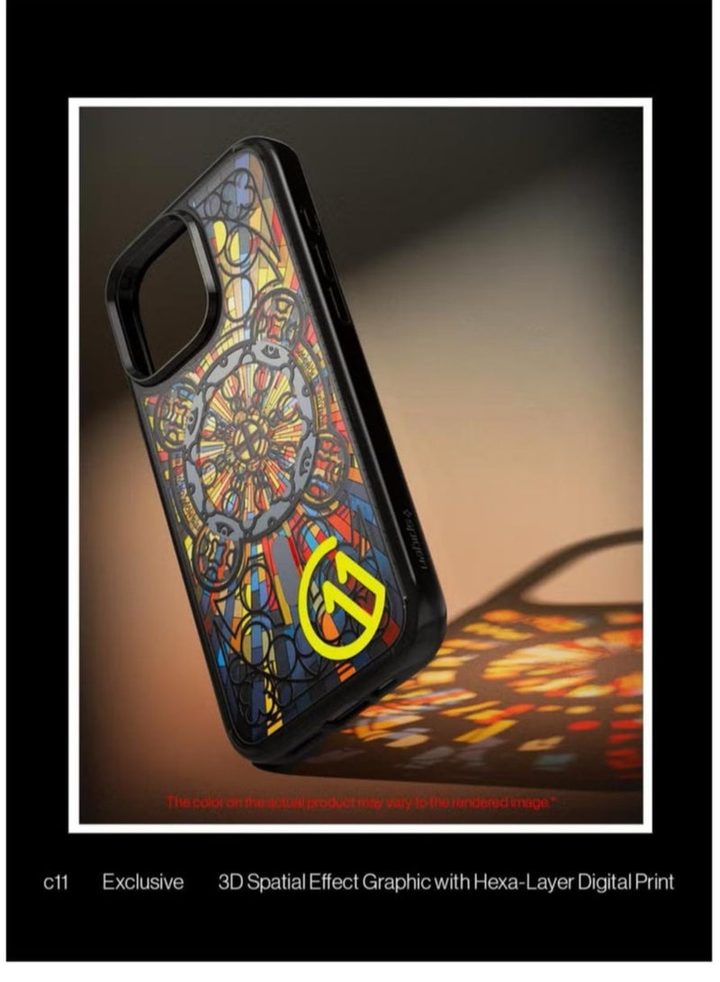 Spigen Ultra Hybrid T MagFit for iPhone 16 PRO Case Cover [Camera Control Button Cover] with MagSafe [3D Spatial Effect with Hexa-Layer Print] - C11 Magnolia - Image 3