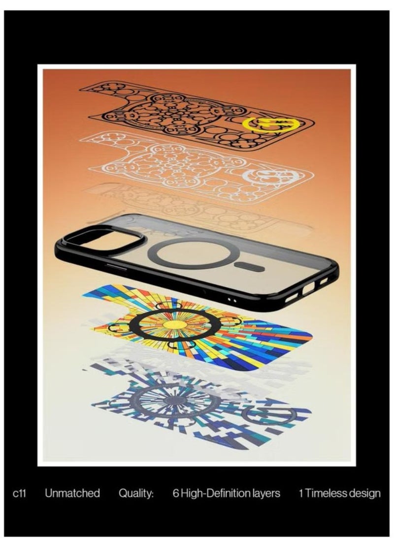 Spigen Ultra Hybrid T MagFit for iPhone 16 PRO Case Cover [Camera Control Button Cover] with MagSafe [3D Spatial Effect with Hexa-Layer Print] - C11 Magnolia - Image 4