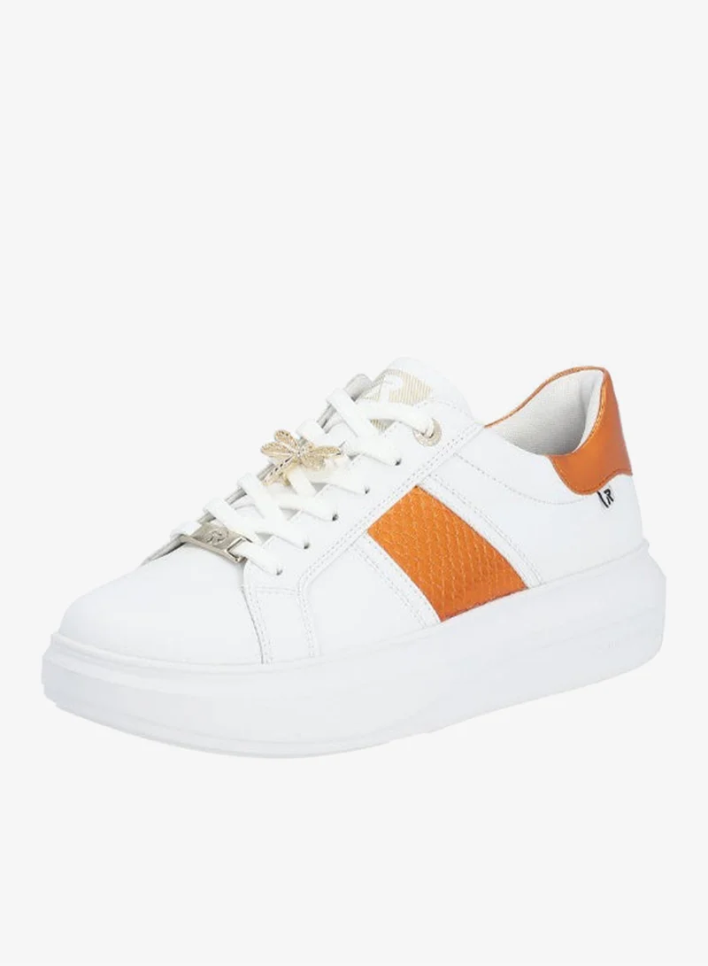Rieker White / Orange 116-1161 Rieker Ladies Casual Shoes Evolution W1202-80 White / Orange for Women | Best Price UAE