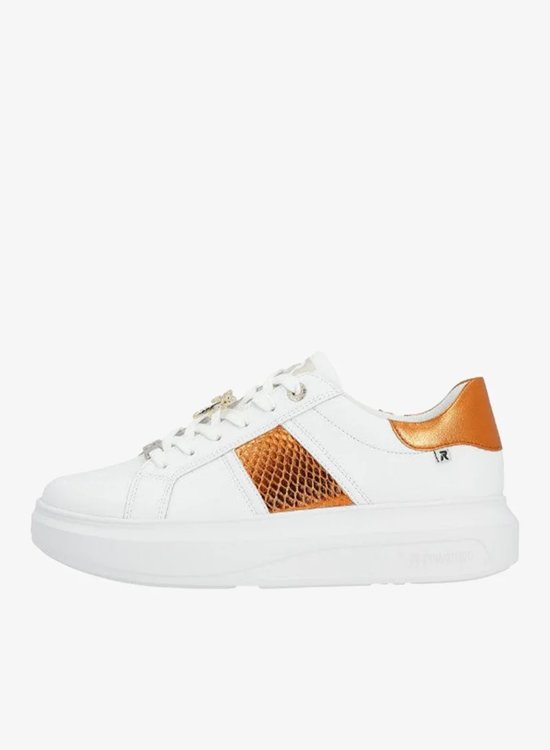 Rieker White / Orange 116-1161 Rieker Ladies Casual Shoes Evolution W1202-80 White / Orange for Women | Best Price UAE
