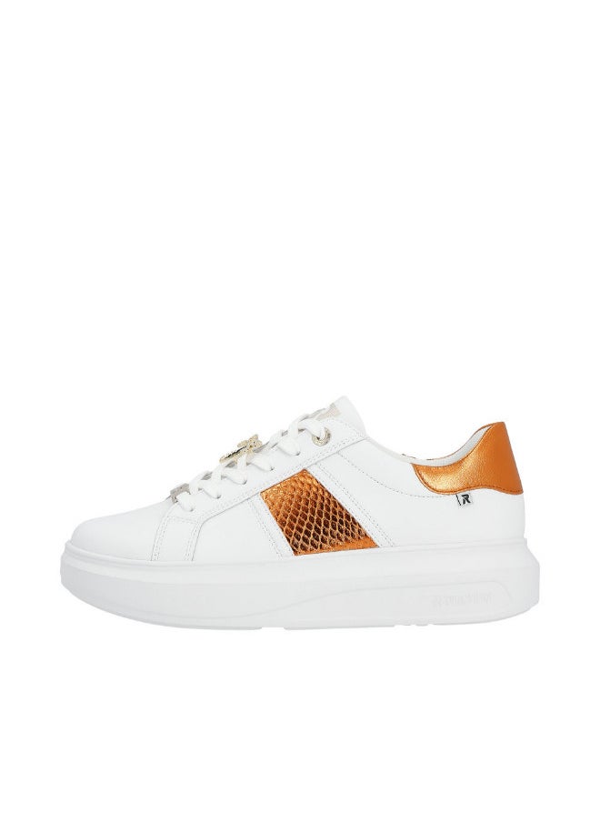 rieker - 116-1161 Rieker Ladies Casual Shoes Evolution W1202-80 White / Orange - Image 1