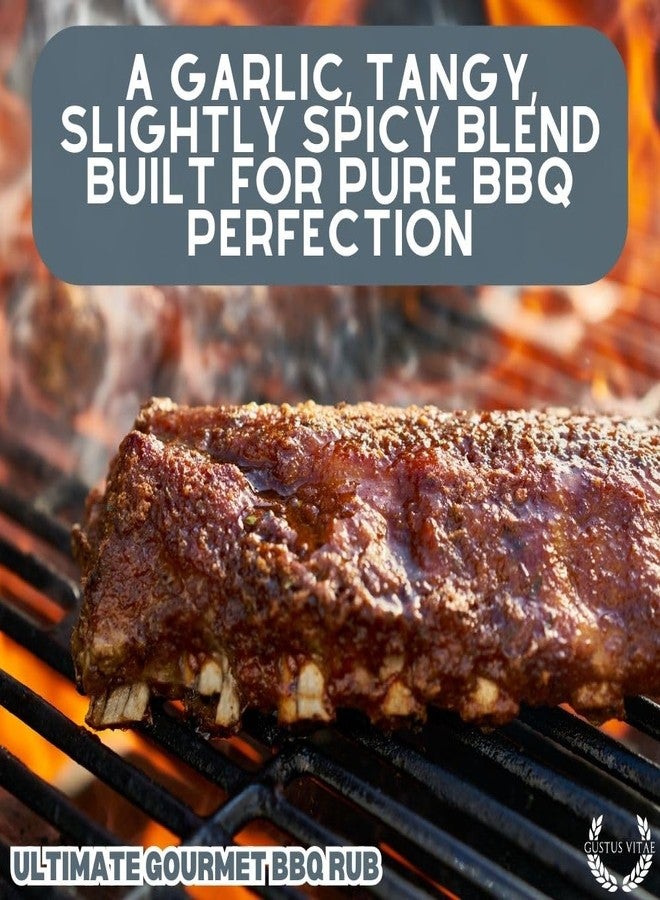 GUSTUS VITAE Ultimate Gourmet BBQ Rub | Authentic Artisanal Spice Mix | All Natural, Non GMO Seasoning | Hand Crafted in Small Batches | Made in USA | GLP-1 Friendly | Magnetic Tin | Ultra Premium Seasoning and Rub | No MSG, Gluten, Artificial Anything | Gustus Vitae - Image 4