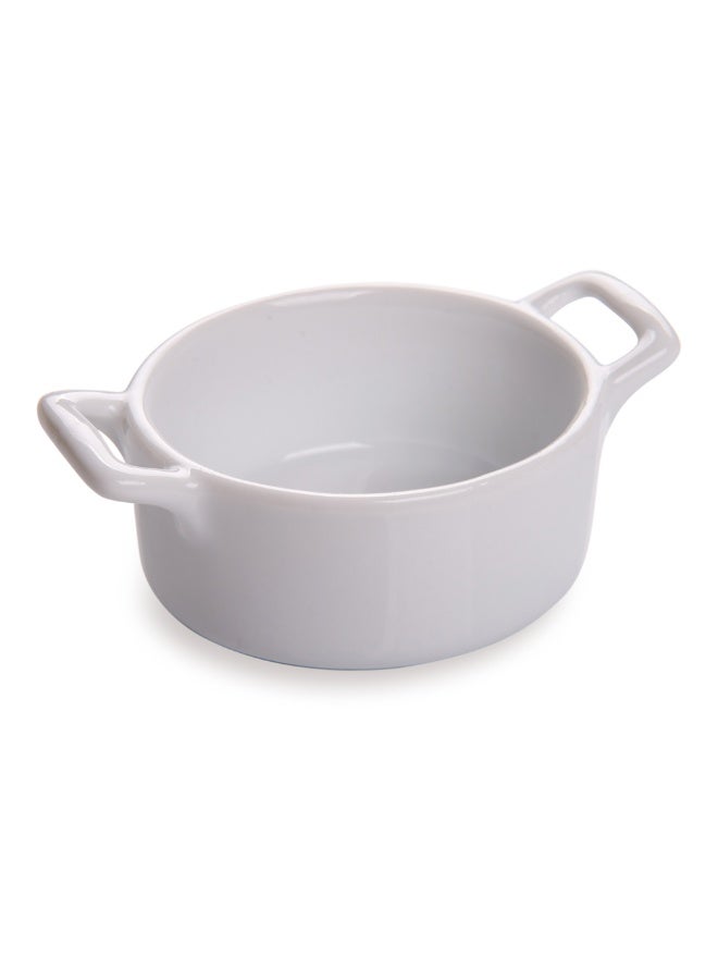 Restaurantware أطباق كسرولة بيضاء سعة 5 أونصات، 10 أطباق خبز بيضاء مربعة - آمنة للاستخدام في الفرن، مقاومة للتشقق، أطباق كسرولة من البورسلين الأبيض مع مقابض، للوجبات الخفيفة، الصلصات، أو الحلويات - Image 1