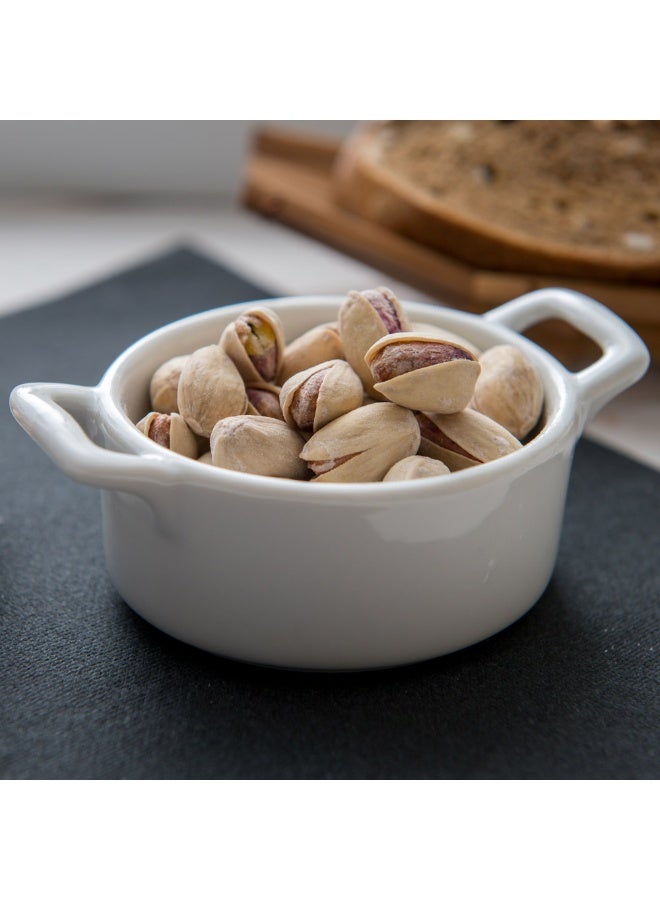 Restaurantware أطباق كسرولة بيضاء سعة 5 أونصات، 10 أطباق خبز بيضاء مربعة - آمنة للاستخدام في الفرن، مقاومة للتشقق، أطباق كسرولة من البورسلين الأبيض مع مقابض، للوجبات الخفيفة، الصلصات، أو الحلويات - Image 3