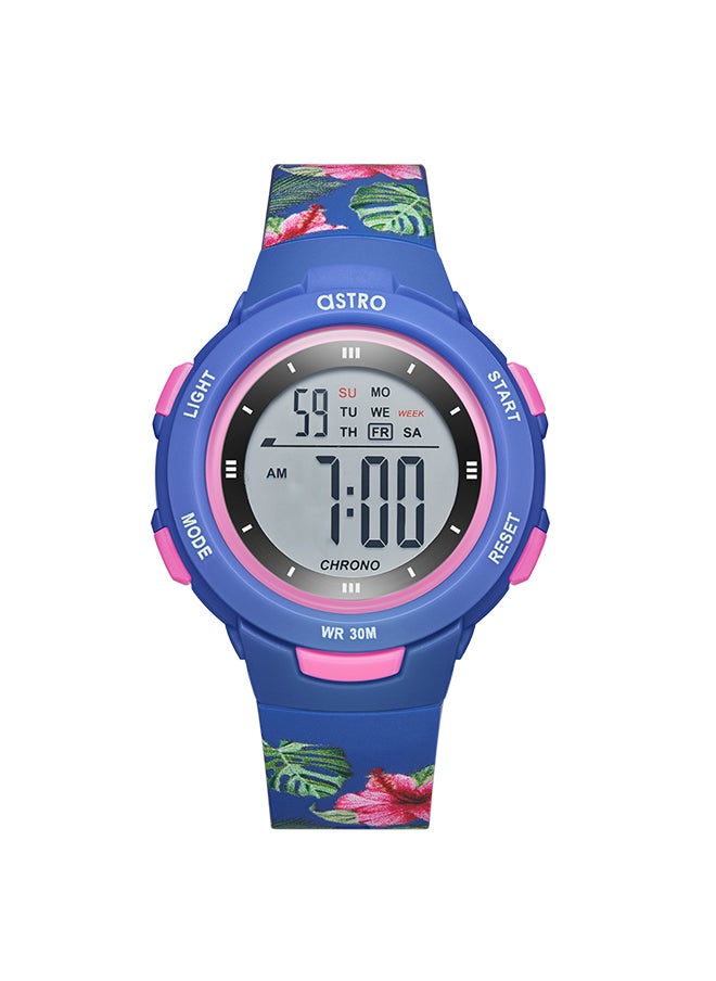 ASTRO - ساعة ASTRO للأطفال رقمية بمينا زرقاء داكنة - A23916-PPNN-FL - Image 1