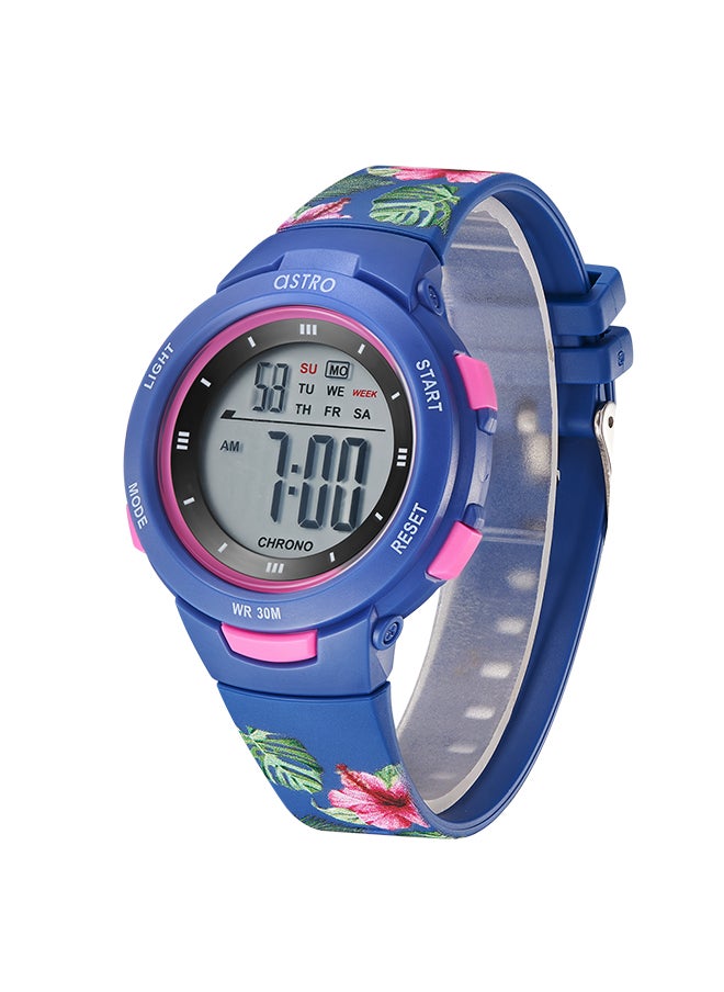 ASTRO - ساعة ASTRO للأطفال رقمية بمينا زرقاء داكنة - A23916-PPNN-FL - Image 1