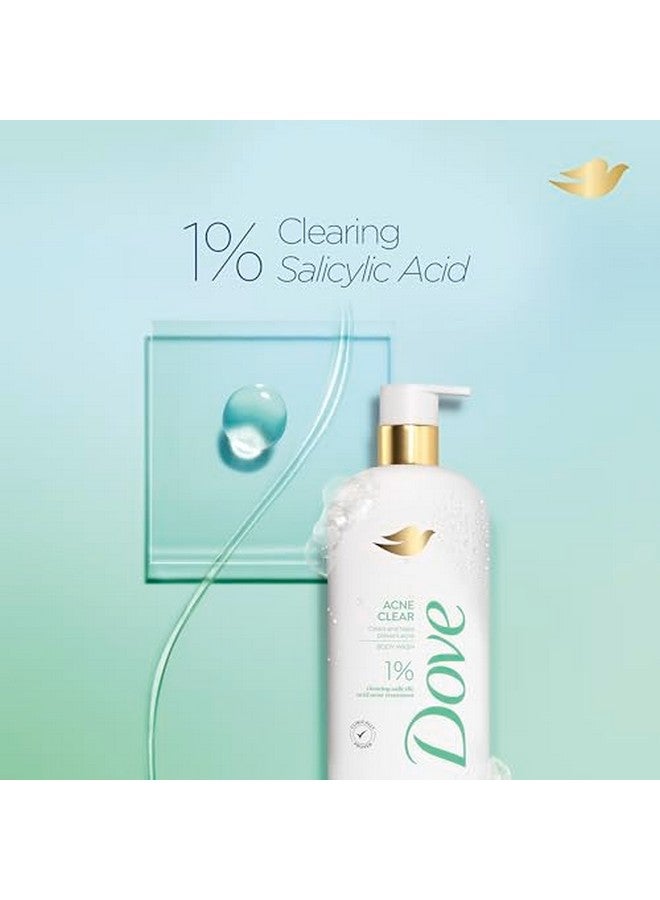 Dove غسول الجسم Acne Clear ينظف ويساعد على منع حب الشباب، علاج حب الشباب بحمض الساليسيليك بنسبة 1%، 18.5 أونصة - Image 5