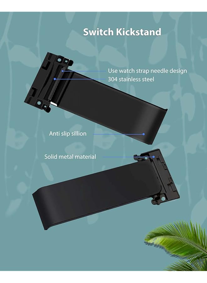 KASTWAVE Kickstand Replacement Part For Nintenndo Switch Back Shell Kickstand Holder Mainframe Back Bracket Repair Tool Kit For Nintenndo Switch Console Made By Metal Strap Buckle Material - Image 3