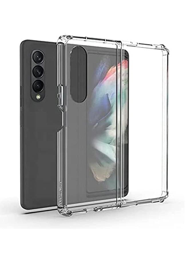 آي توب جراب خلفي اكريليك مع حواف لحماية الكاميرا بالكامل سامسونج جالاكسي Z فولد 4 - (شفاف) - Image 2