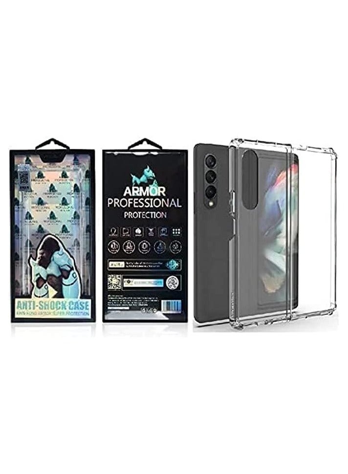 آي توب جراب خلفي اكريليك مع حواف لحماية الكاميرا بالكامل سامسونج جالاكسي Z فولد 4 - (شفاف) - Image 1