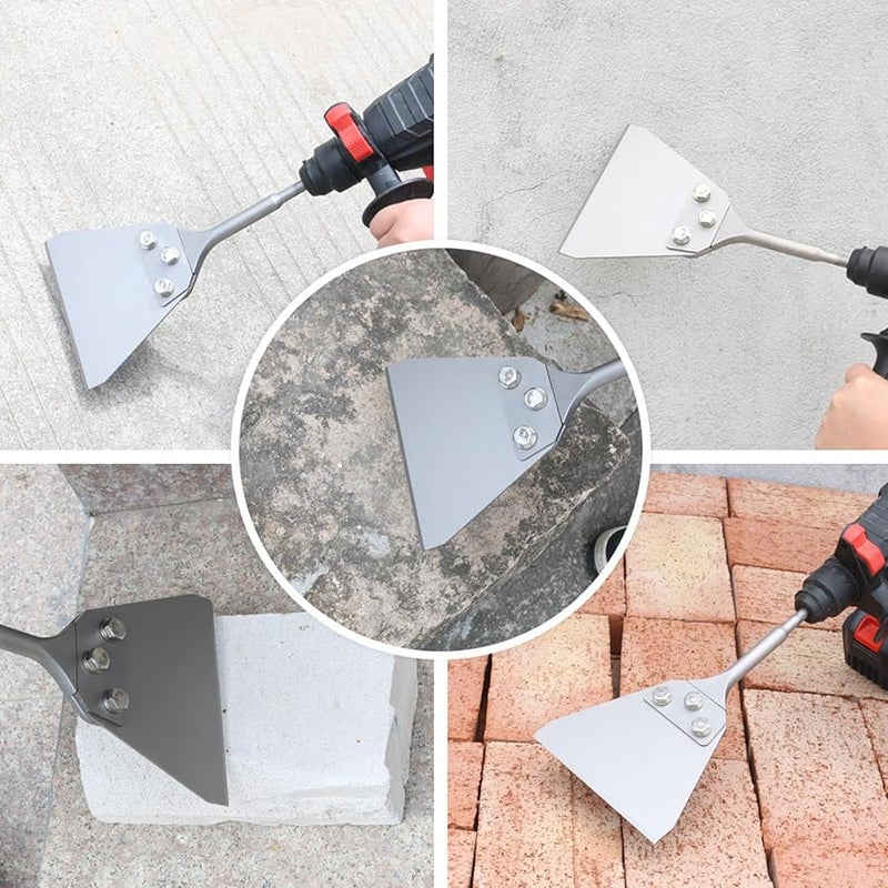 5 Inch Wide Floor Chisel Bit Heavy Duty Tile Grout Thinset Removal Tool Spring Steel Scraper - Image 3