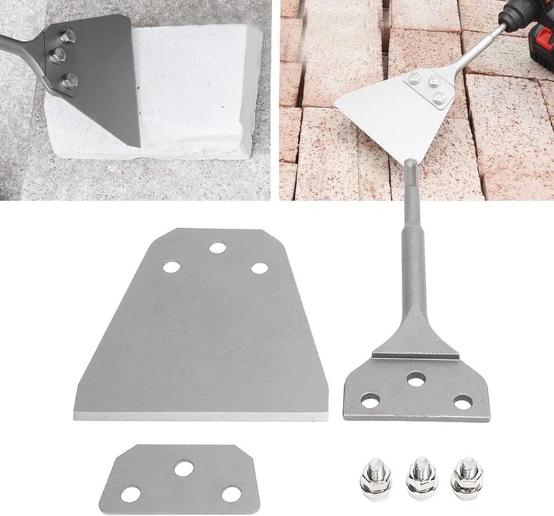 5 Inch Wide Floor Chisel Bit Heavy Duty Tile Grout Thinset Removal Tool Spring Steel Scraper - Image 5