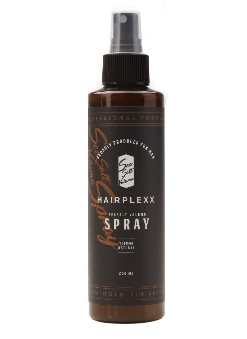 Hairplexx - Hairplexx Sea Salt Volume Hair Spray- Create Natural Thick and Volumizing Hair Look with Matte Finish and Mild Hold, 200ml / 6.7oz - Image 1