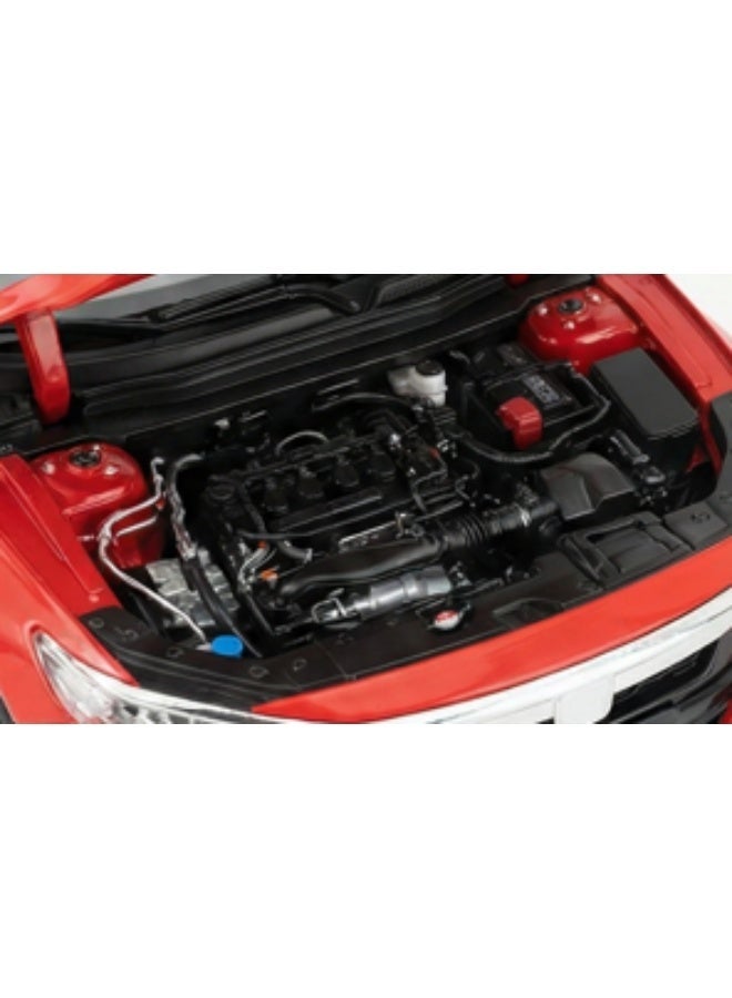 سيارة أكورد نموذجية مصبوبة بمقياس 1:24 | لعبة محاكاة معدنية مع صوت واقعي وإضاءة LED | حركة سحب للخلف وأبواب قابلة للفتح | هدية مميزة لهواة الجمع من الأطفال والمتحمسين - Image 3