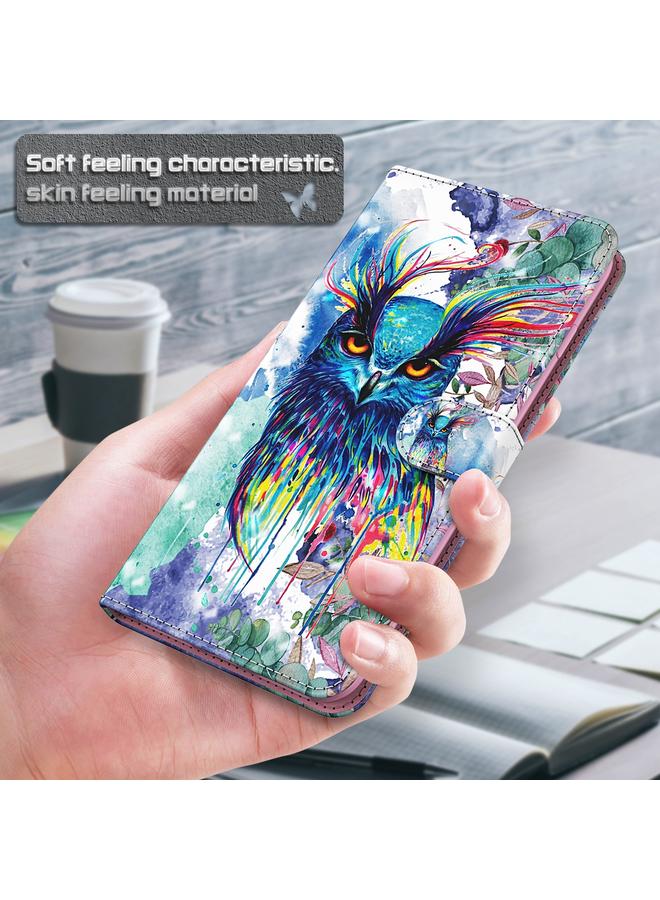 Zaboon Case For iPhone 13 mini 3D Painting Pattern Horizontal Flip TPU + PU Leather Case with Holder & Card Slots & Wallet - Image 5