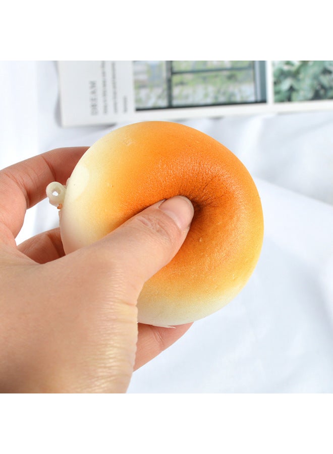 إسكدنيا PU Simulation Slow Rebound Fried Steamed Bread Bread Food Model Ornaments Play Food Shooting Props Pinch Music Toys-Color:Steamed Bread Model-Dimensions:7*7*4.5cm - Image 5