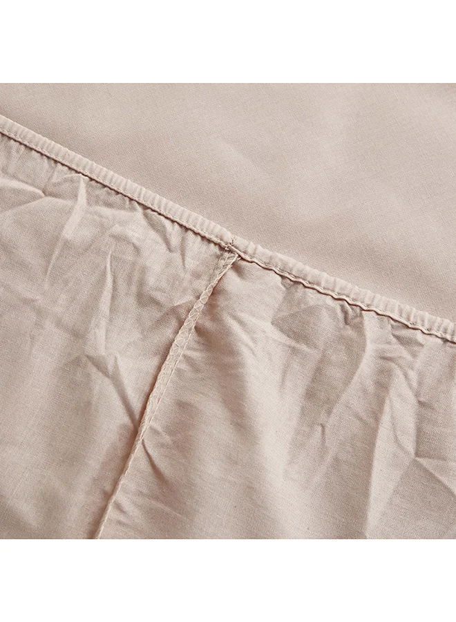 Home Box Bristol Polycotton Double Fitted Sheet 200 x 25 x 140 cm Grey