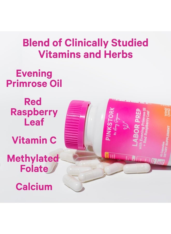 Pink Stork كبسولات تحضير المخاض من بينك ستورك - زيت زهرة الربيع المسائية مع شاي ورق التوت الأحمر - Image 2