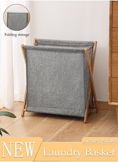DUNISO Foldable Large Laundry Basket Waterproof Storage Washing Basket Collapsible Rolling Laundry Hamper Large Dirty Clothes Storage Basket For Bedroom Living room Bathroom  - Image 1
