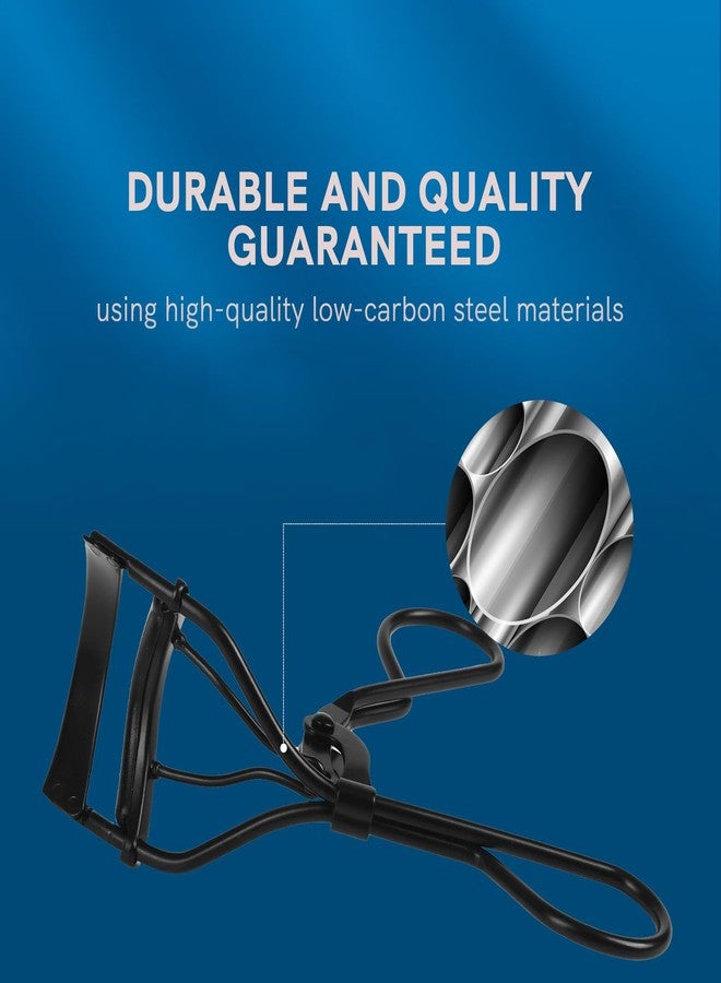 Cut it Eyelash Curler Professional Carbon Steel Achieve Precise Control and Long-Lasting Curl, Extra Refill Pads Included, Makeup Eye Lash Curler Tools for All Eye Shapes, Pinch-Free Design, Gentle & Safe - Image 4