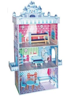 RBW TOYS DollHouse Kit DIY Toy Realistic 3D with Furnitures Birthday Gift For Girl 80*30*141 CM