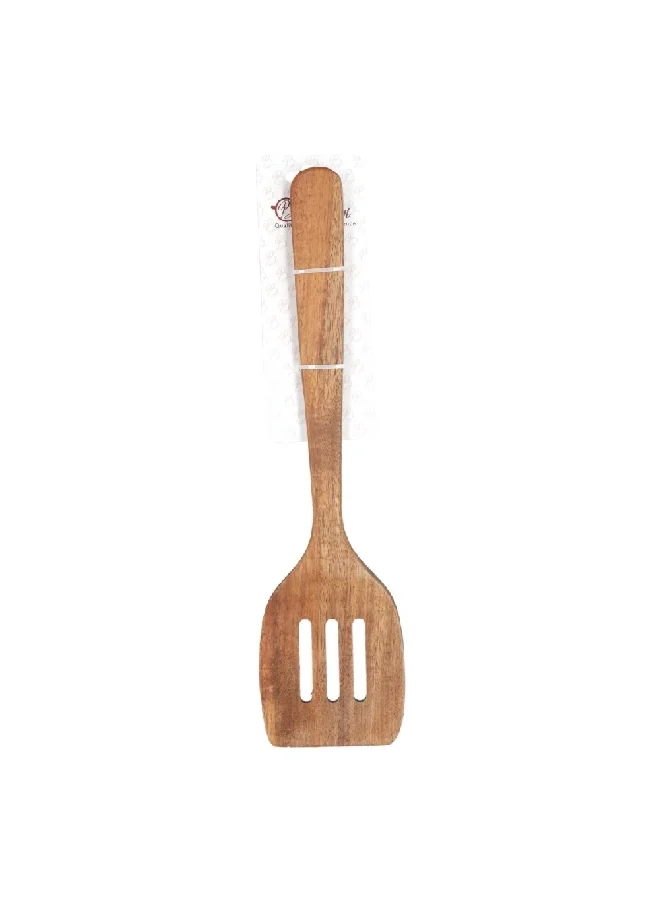Bien Servi Eco-Friendly High Quality Acacia Kitchen Slotted Turner Brown 36 x 9 cm C02-2377
