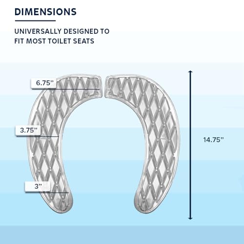 Morvat Gel Toilet Seat Cushion, Washable Padded Riser Cushion for Toilets & Commode Chair, Maximum Pain Relief Comfort & Support, Adhesive Raised Donut Pad for Elderly & Handicapped, White, Elongated - Image 4