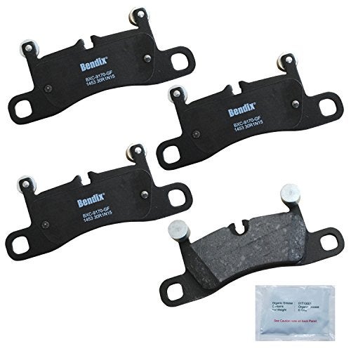 Bendix Priority1 CFC1453 Ceramic Rear Brake Pads for Porsche Cayenne 2018-2011, Volkswagen Touareg 2018-2011 - Image 1