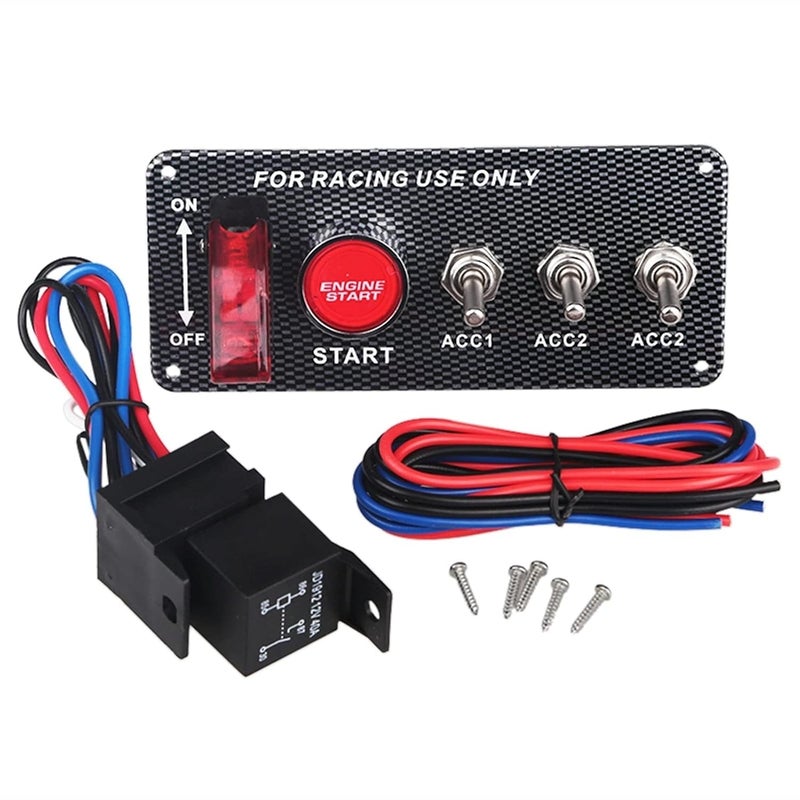 Wivplex 12V Ignition Switch Panel with Engine Start Button - Image 5