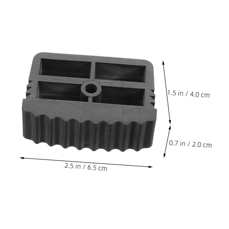 Non Slip Rubber Pads 2Pcs Black for Stability Noise Reduction Secure Grip Indoor Outdoor Use - Image 3