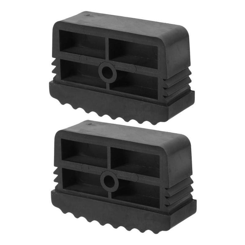 Non Slip Rubber Pads 2Pcs Black for Stability Noise Reduction Secure Grip Indoor Outdoor Use - Image 2