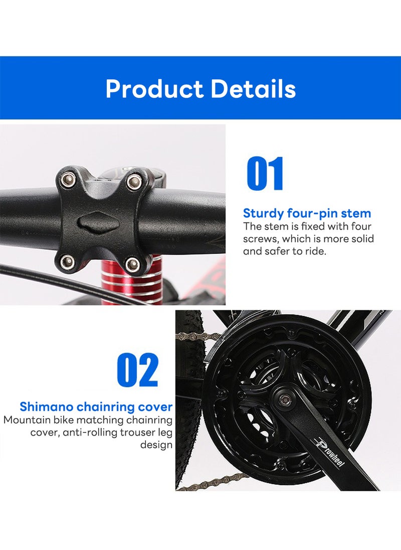 ETG 21 Speed Drivetrain, Aluminum Frame, 26 Inch Wheels, Disc Brakes, Mountain Bike for Men and Women  - Image 5