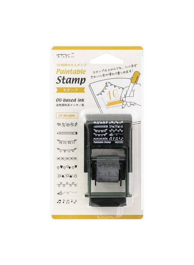 Designphil Midori 35382006 Stamp, Rotating Stamp, Motif Pattern - Image 1
