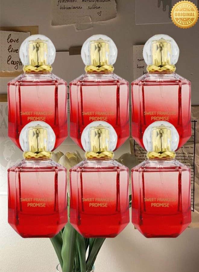PROMISE 6 Pieces Sweet Franceso Promise Perfume Red 75ml EDP - Image 1