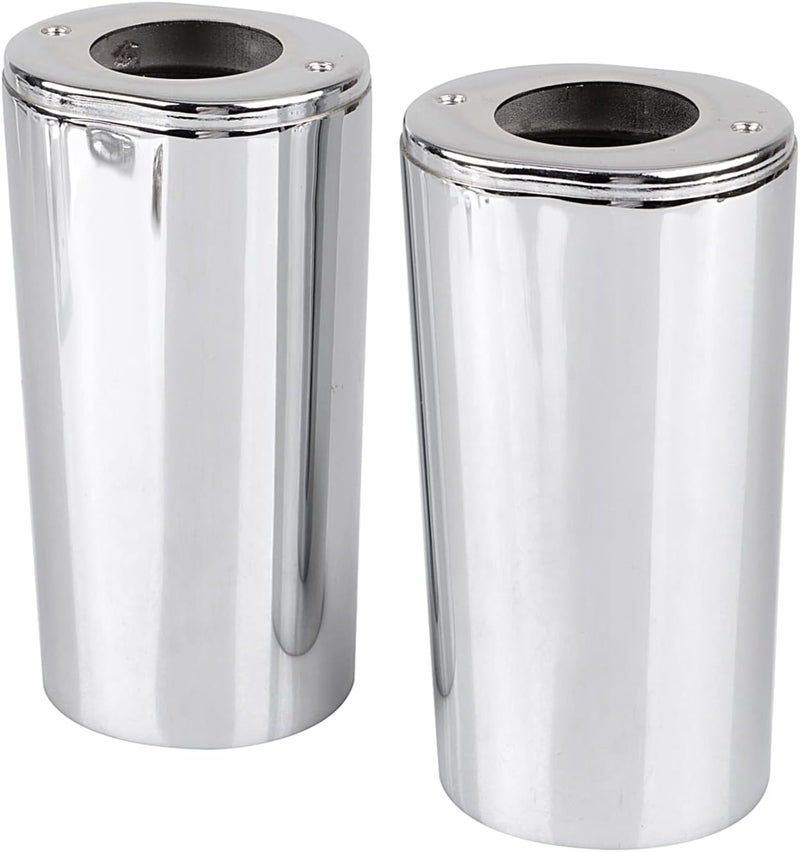 XMMT Upper Fork Slider Covers Cowbells for Harley Touring Models 1997-2013 - Image 3