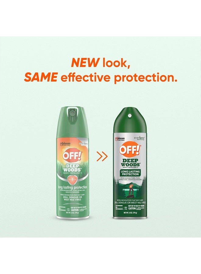 OFF! Deep Woods Insect Repellent Aerosol, Bug Spray with Long Lasting Protection from Mosquitoes, 6 oz - Image 4