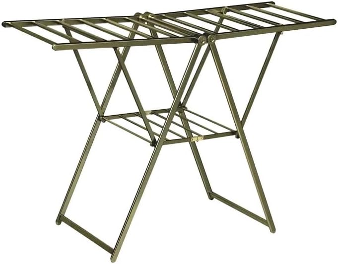 Harmony Homes Adjustable Foldable Clothes Drying Rack – Portable Aluminum Laundry Hanger for Indoor & Outdoor Use – Space-Saving Wash & Dry Stand – Grey - Image 1