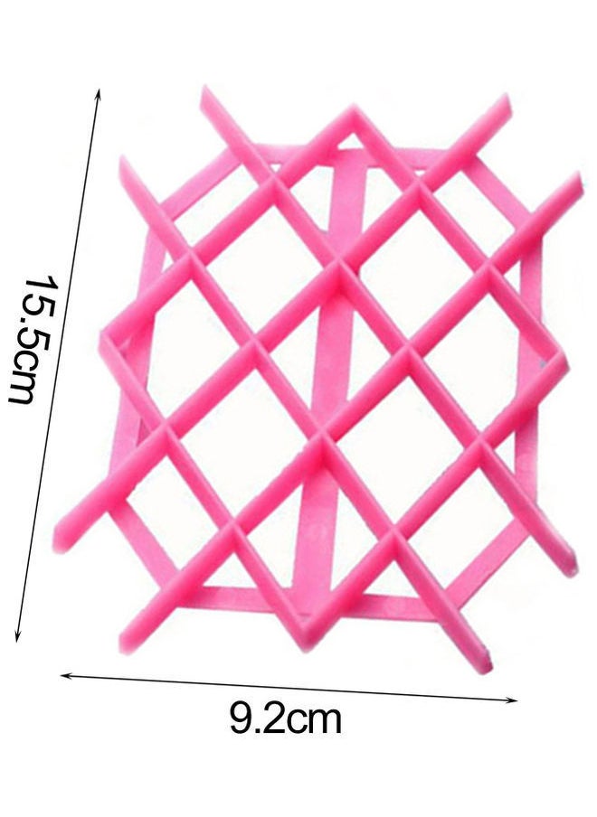 NIBEMINENT - Rhombus Embossed Design Cake Mold Pink 16 x 10 1cm - Image 1