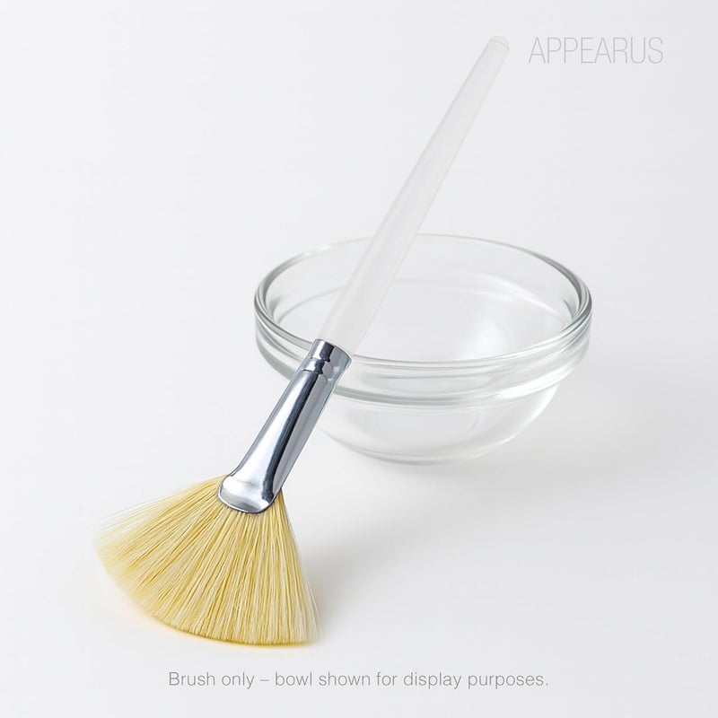 Appearus Boar Bristle Facial Fan Brush – Professional Face Mask & Acid Peel Applicator, Esthetician Spa Skincare Tool (1-Pack) - Image 3