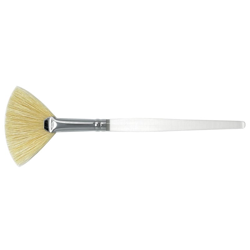 Appearus Boar Bristle Facial Fan Brush – Professional Face Mask & Acid Peel Applicator, Esthetician Spa Skincare Tool (1-Pack) - Image 1